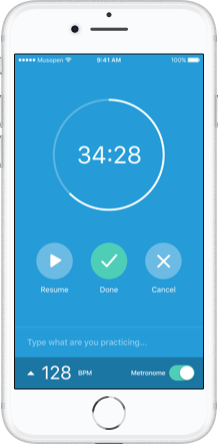 Practice app screenshot